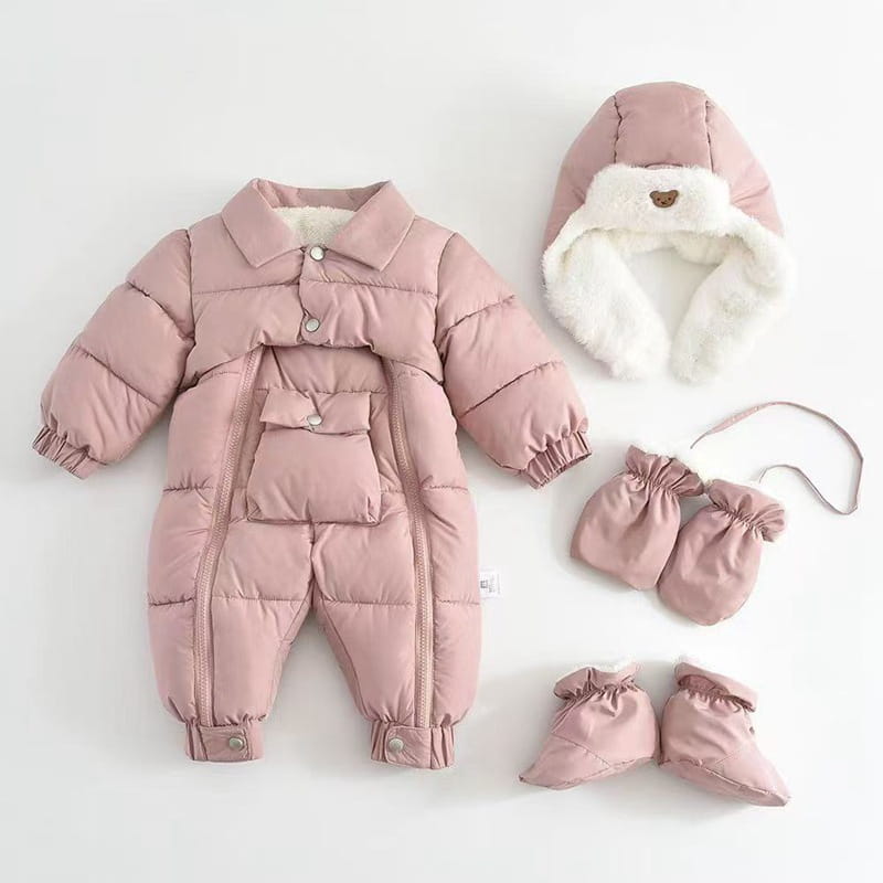 Baby Cotton-padded Thicken Crawler Suit Baby Children Romper