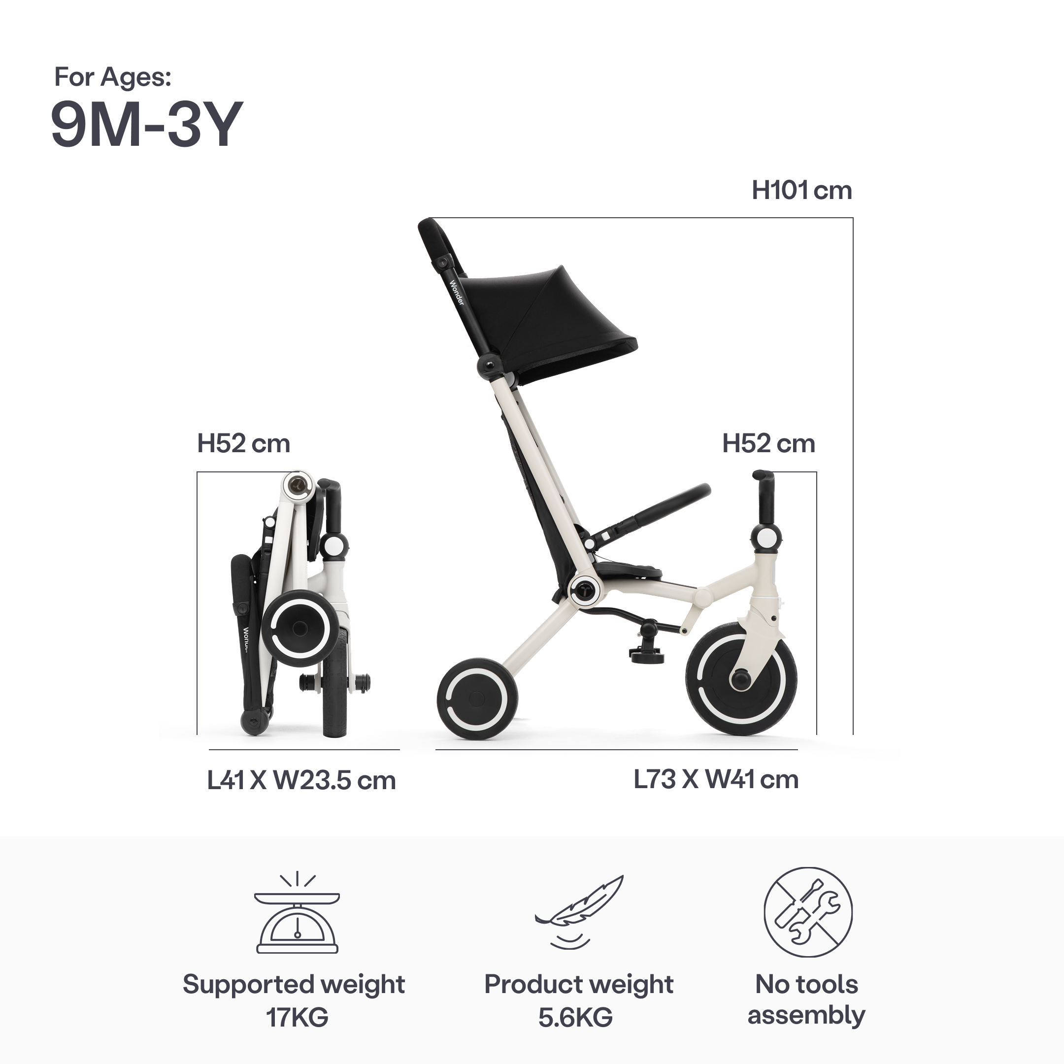 SmarTrike Wonder Trike - Moonlight