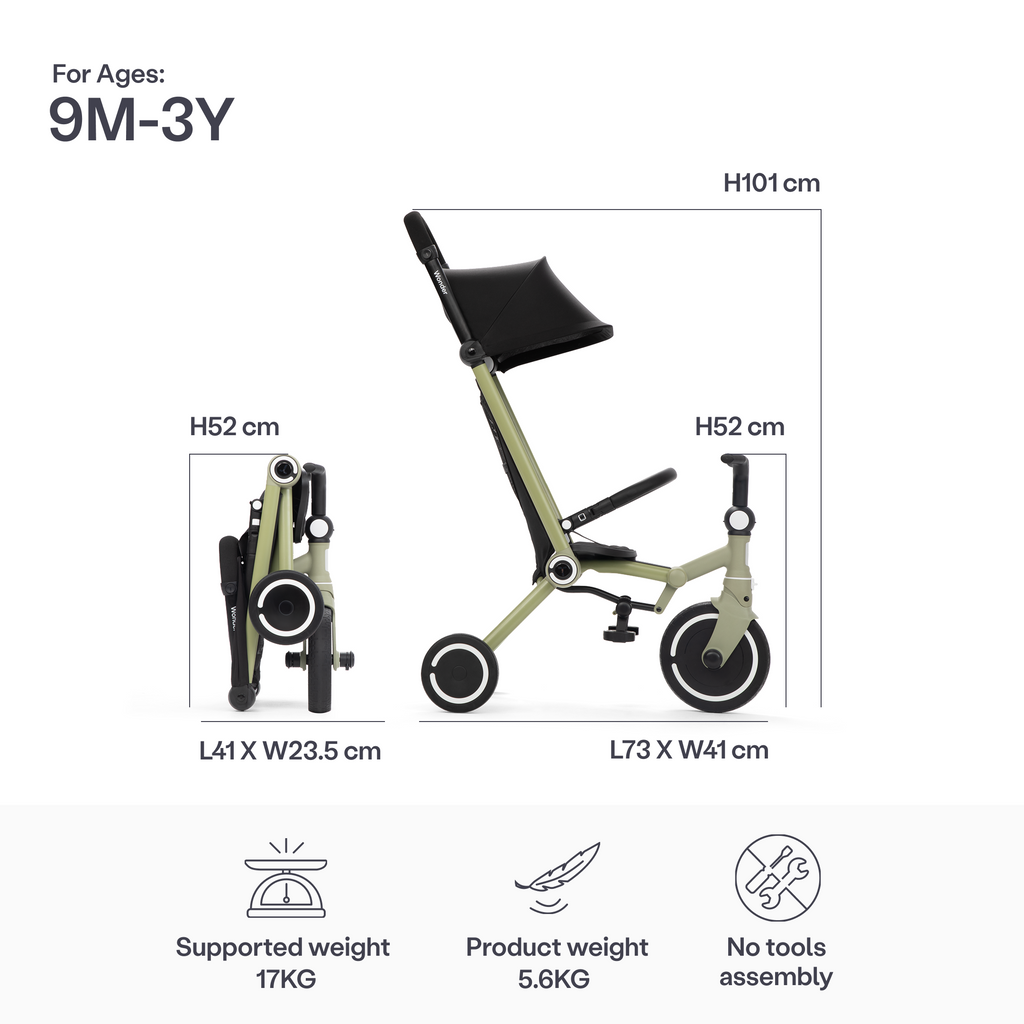 SmarTrike Wonder Trike - Light Olive