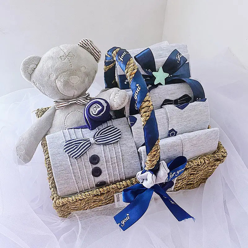 Newborn Boy Baby Clothes Set Gift Box Autumn And Winter