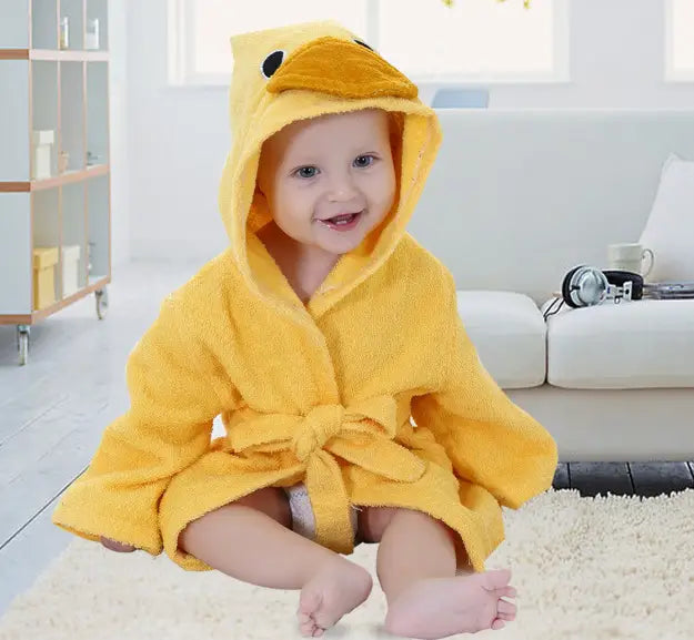 Cute Animal Hooded Baby Bath Towel & Robe