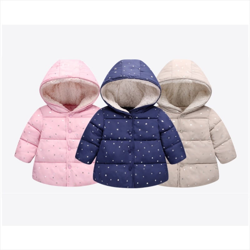 Star Print Baby Cotton Jacket