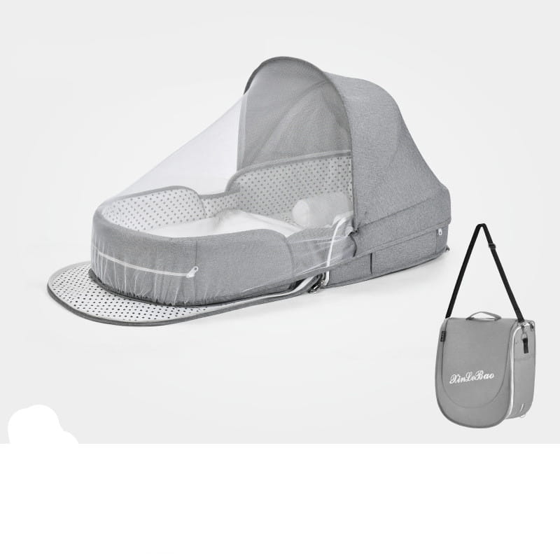Baby Crib Multifunctional Folding Newborn Nest Toddler Bed Portable Sun Protection Mosquito Net Infant Camping Bed