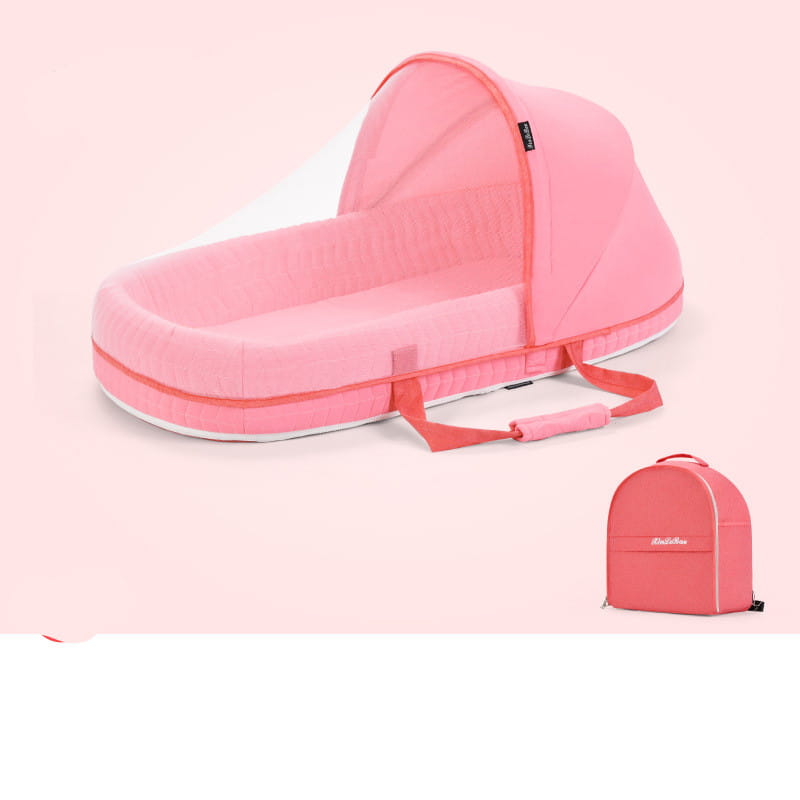 Baby Crib Multifunctional Folding Newborn Nest Toddler Bed Portable Sun Protection Mosquito Net Infant Camping Bed