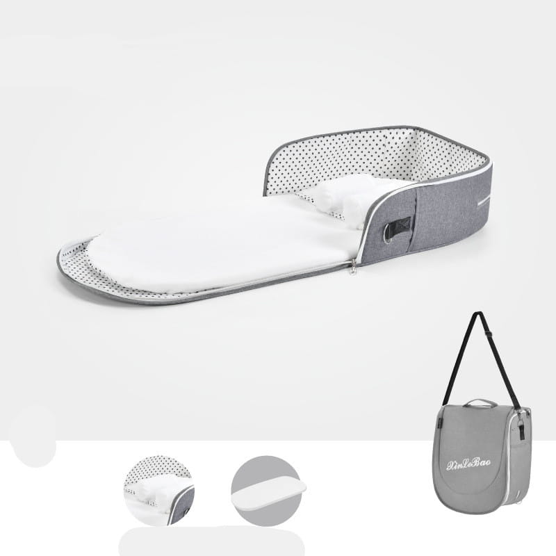 Baby Crib Multifunctional Folding Newborn Nest Toddler Bed Portable Sun Protection Mosquito Net Infant Camping Bed
