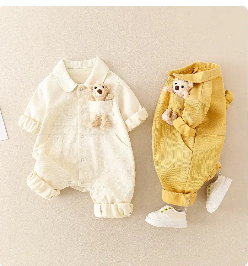 Clothes For Babies Autumn Clothes Newborn Denim Jumpsuit