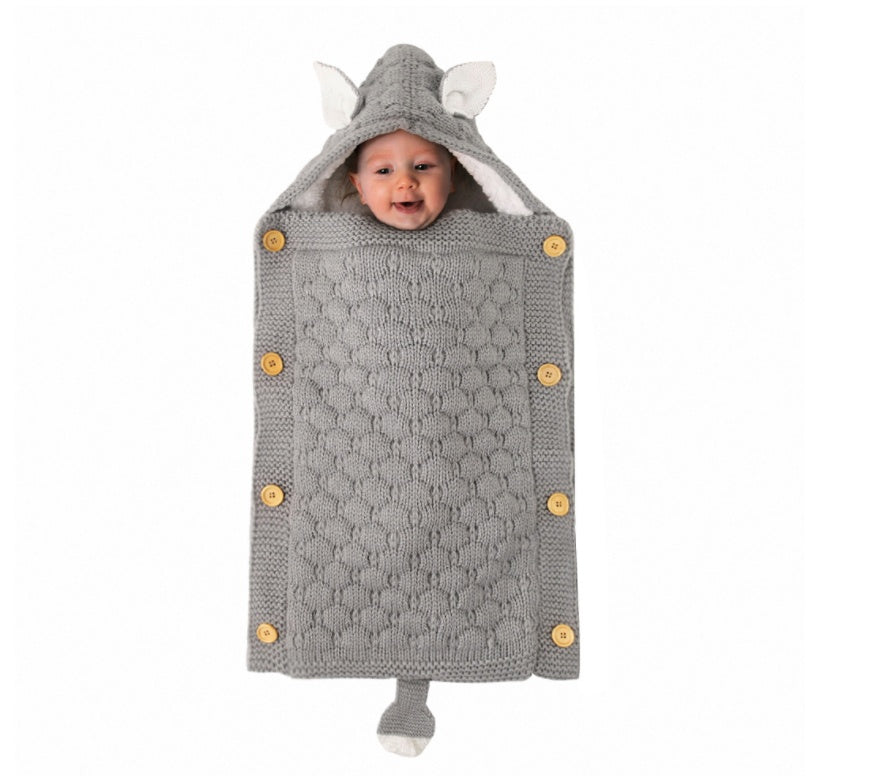Premium Baby Sleeping Bag - Soft Lamb Cashmere Lined Infant Sleep Sack | Warm & Cozy Newborn Swaddle Blanket