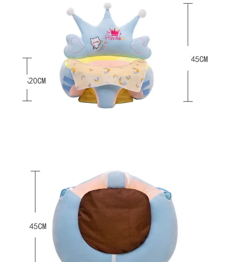Baby Sofa Support Seat Cover Washable Toddlers Learning To Sit Plush Chair