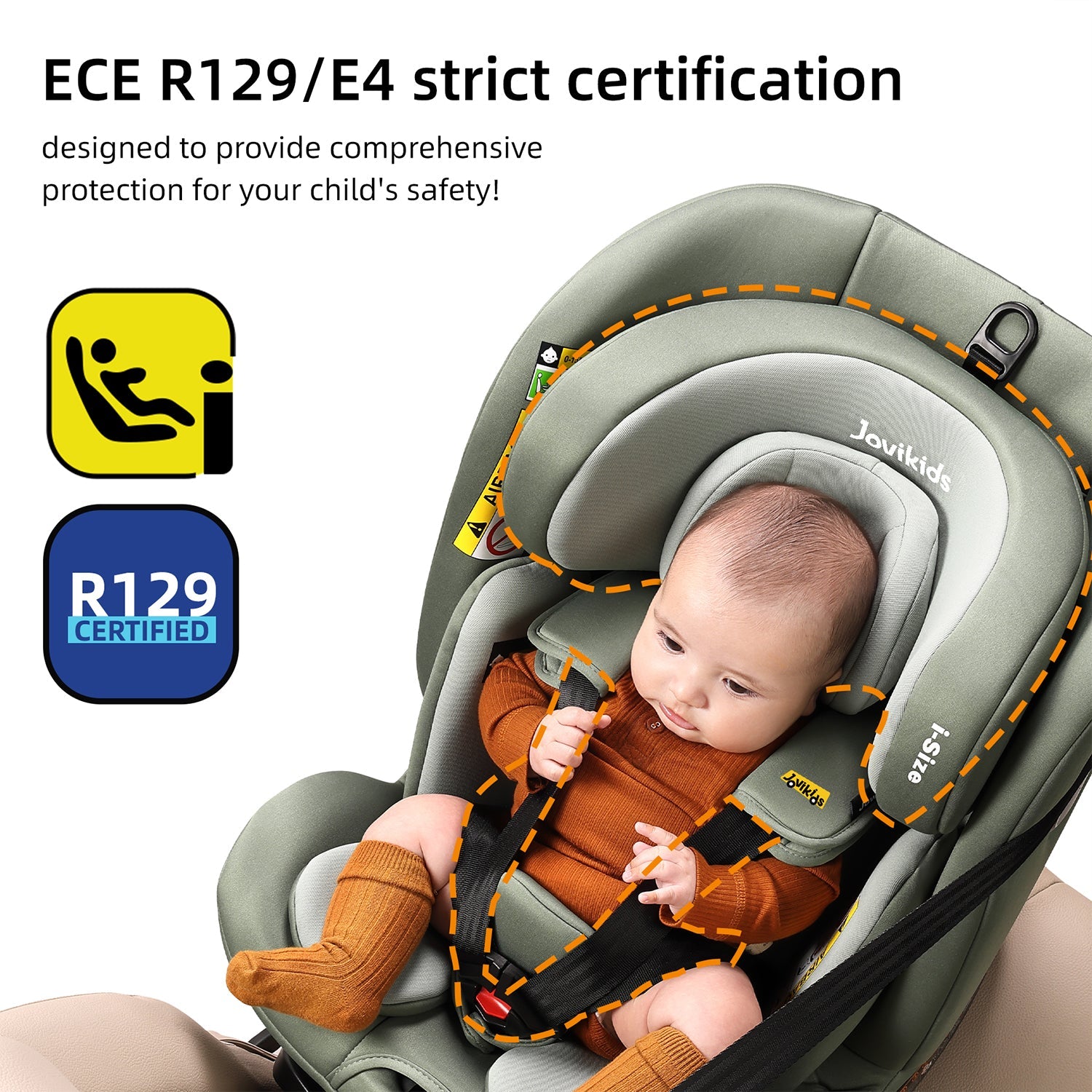 Jovikids Ranger TT Rotating Car Seat - Green