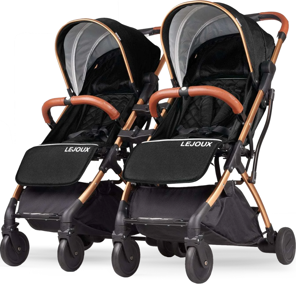 Twin Lejoux Go Baby Stroller Pushchair Pram (Includes twin clips)
