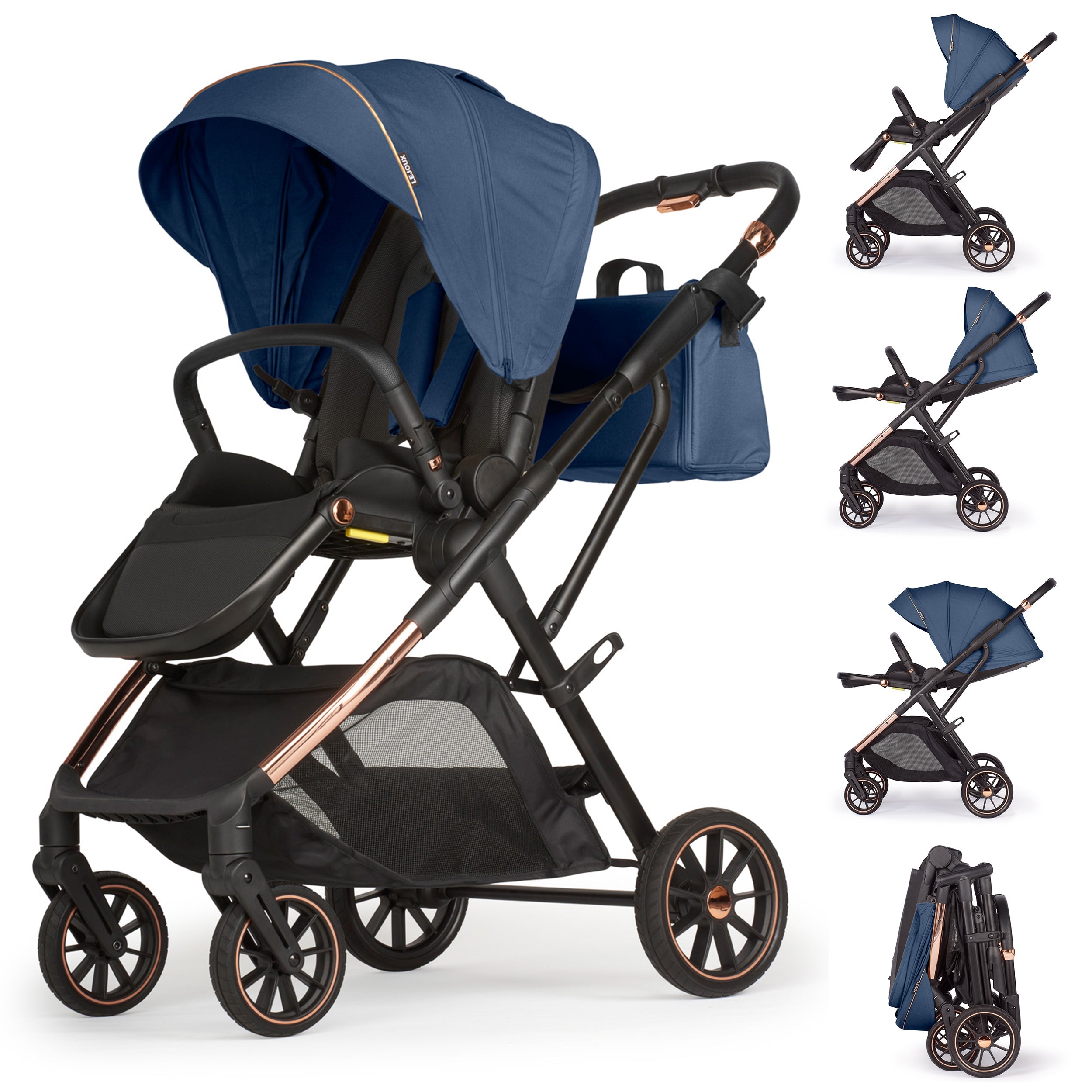 Lejoux+ Travel System Including Car seat, Mum Bag