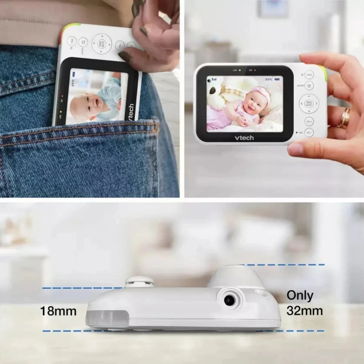 VTech VM4263 3.5" Pan & Tilt Video Monitor