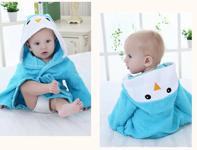 Cute Animal Hooded Baby Bath Towel & Robe
