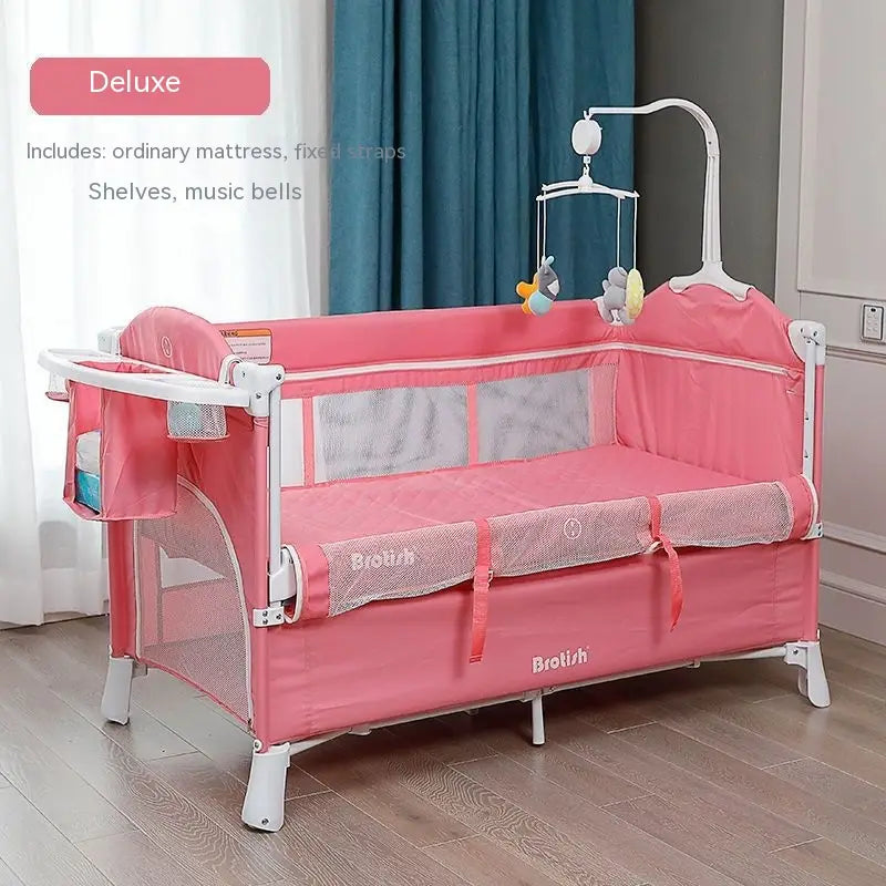 Multifunctional Baby Cot Splicing Large Bed Movable