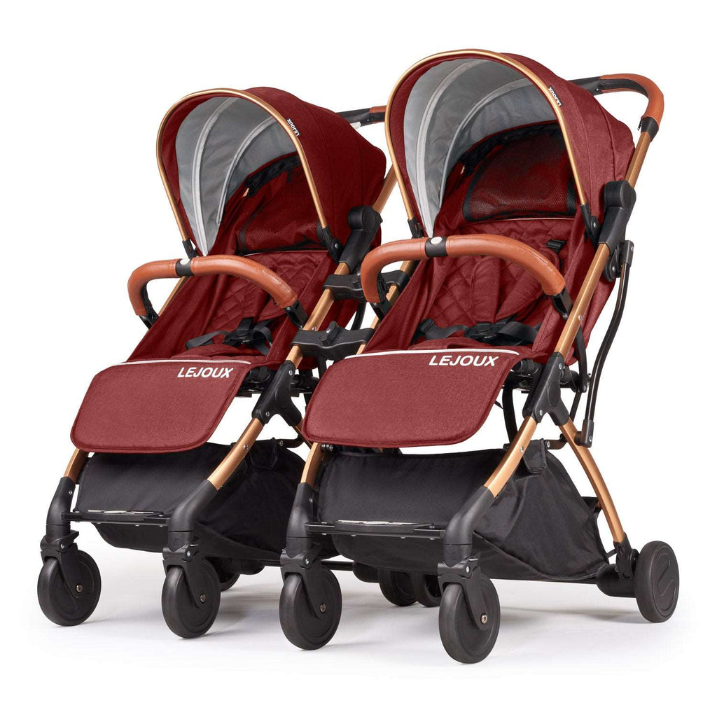 Twin Lejoux Go Baby Stroller Pushchair Pram (Includes twin clips)
