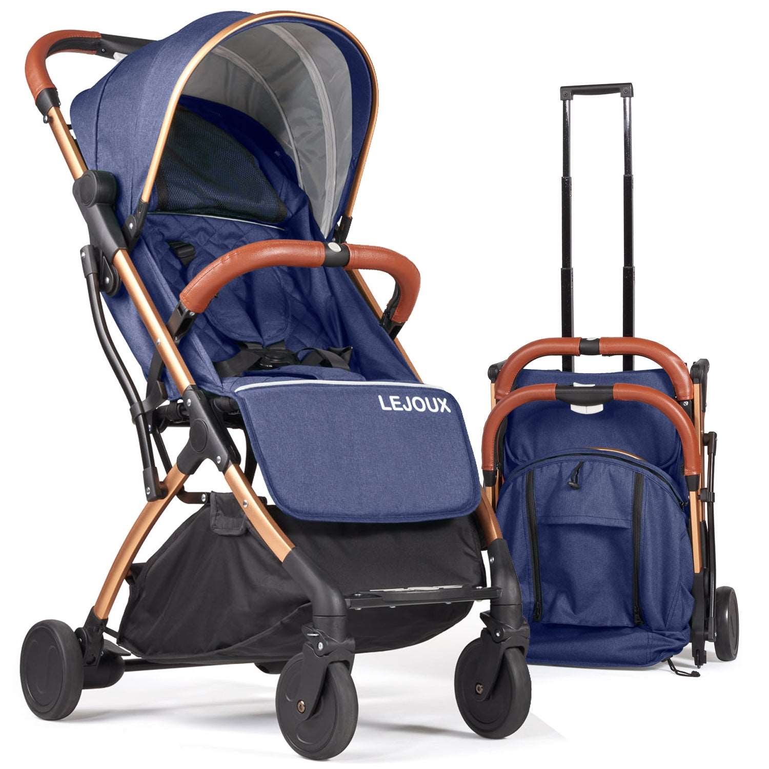 Lejoux Go Baby Travel Stroller Pram Pushchair Buggy