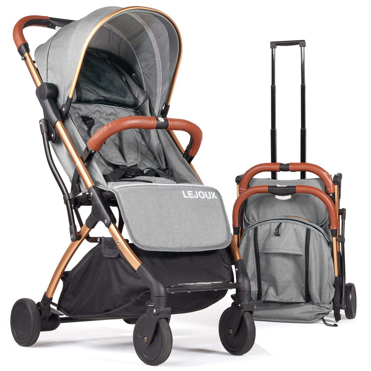 Lejoux Go Baby Travel Stroller Pram Pushchair Buggy
