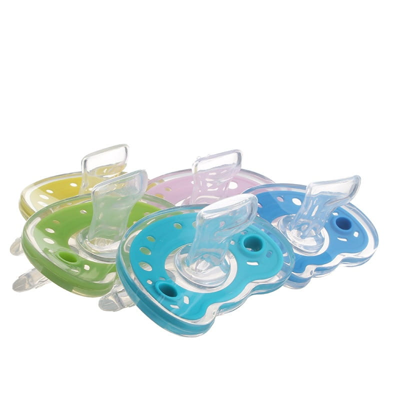 Baby Products Full Silica Gel Pacifier Two-color Liquid Silicone Sleep Comfort Baby Pacifier Baby