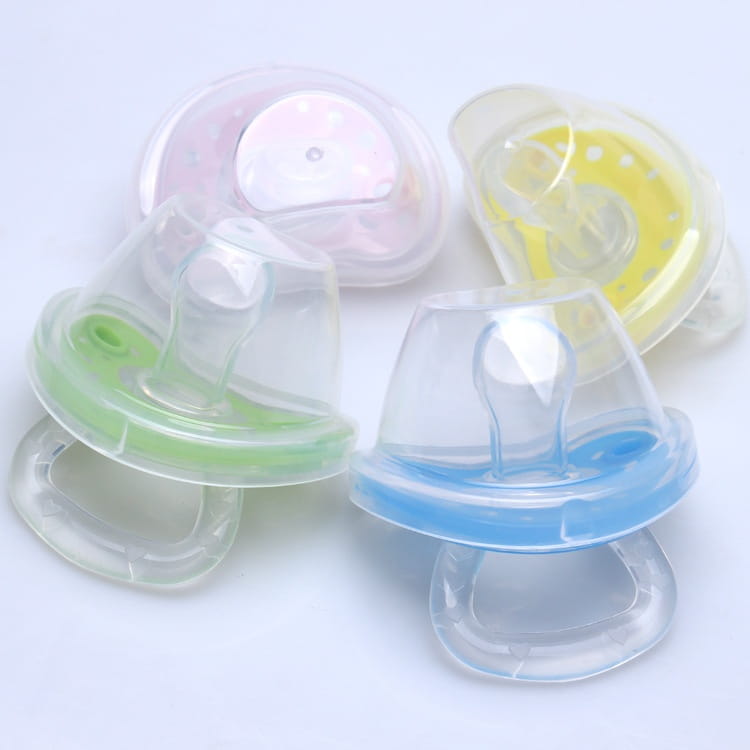Baby Products Full Silica Gel Pacifier Two-color Liquid Silicone Sleep Comfort Baby Pacifier Baby