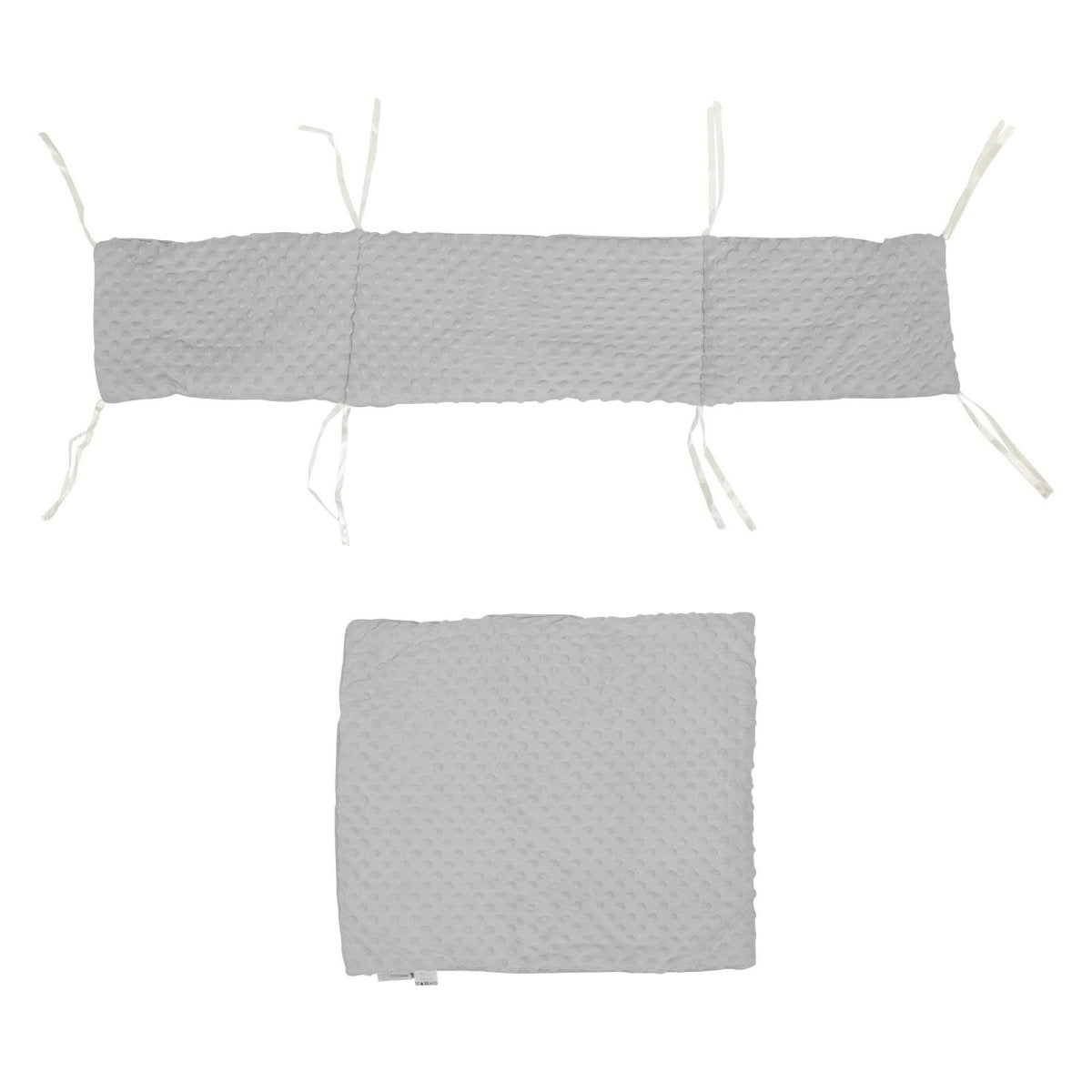 2pc Dimple Crib/Cradle Quilt & Bumper Bedding Set - Cream - Bedding Set