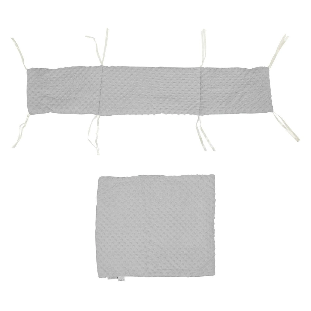 2pc Dimple Crib/Cradle Quilt & Bumper Bedding Set - Cream - Bedding Set