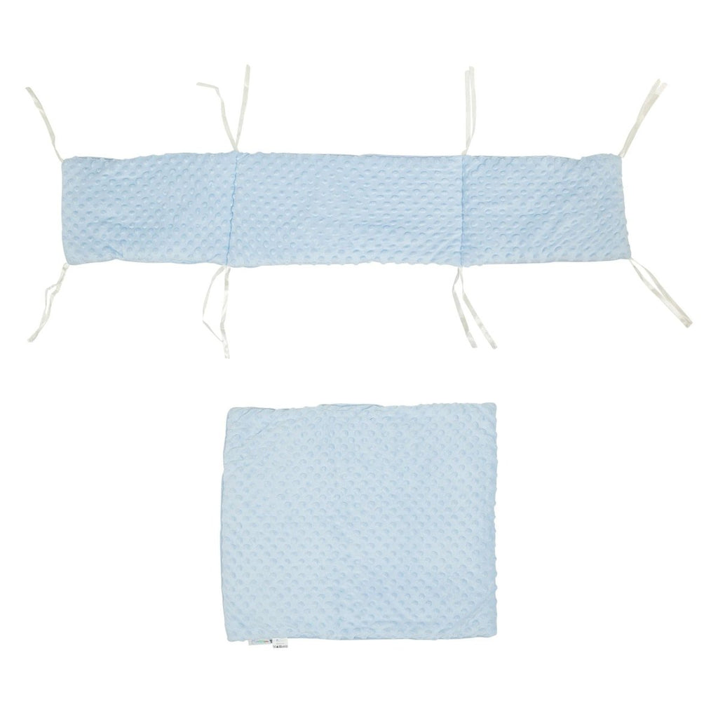 2pc Dimple Crib/Cradle Quilt & Bumper Bedding Set - Cream - Bedding Set