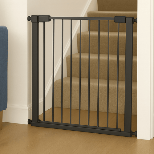 2x FYLO Baby Safety Stair Gate Pressure Fit Extra Wide - Grey - Stair gate
