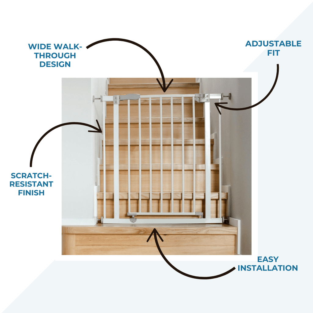 2x FYLO Baby Safety Stair Gate Pressure Fit  Extra Wide