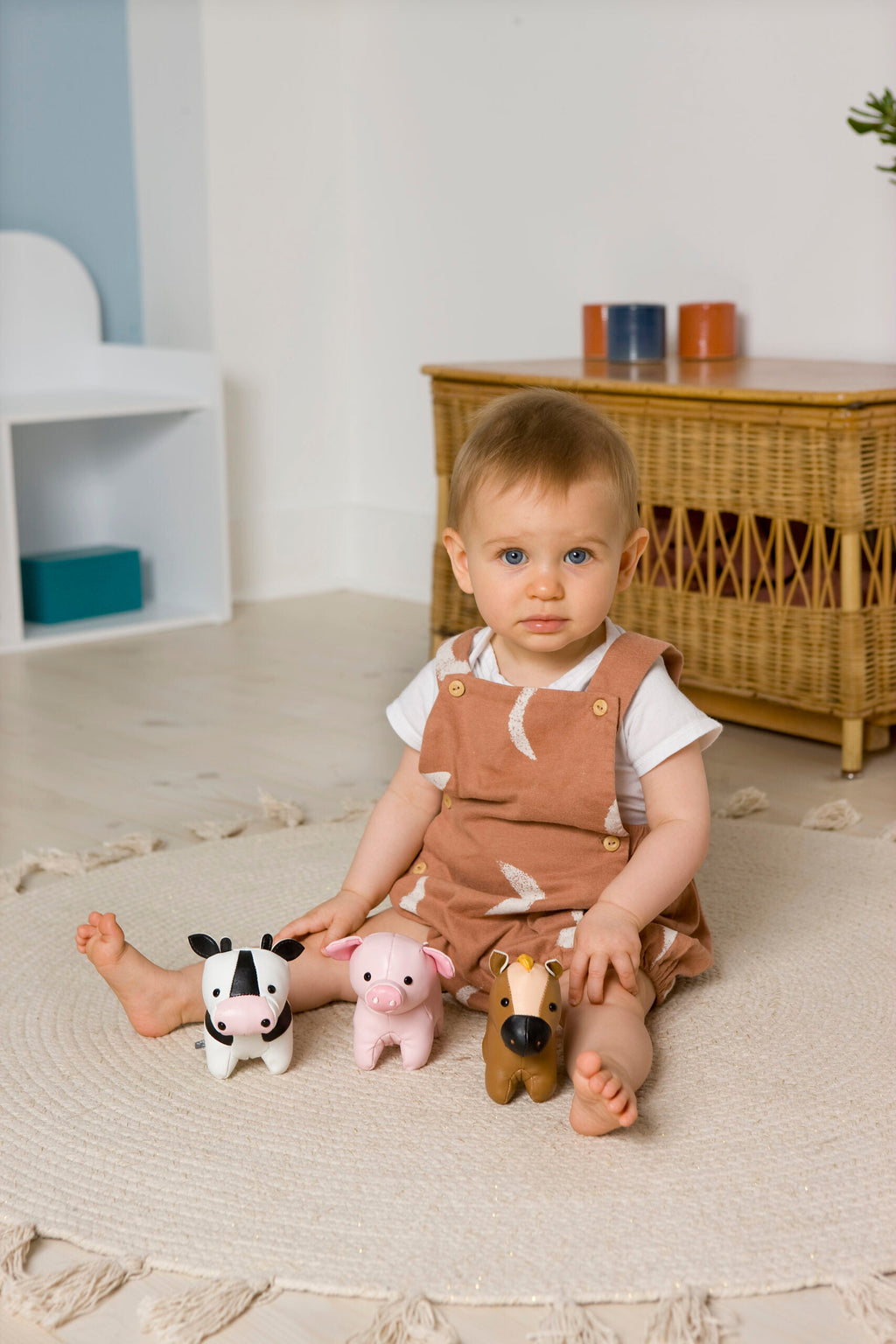 Little Big Friends - Farm Collection Tiny Friends Rattle Toy - Pig