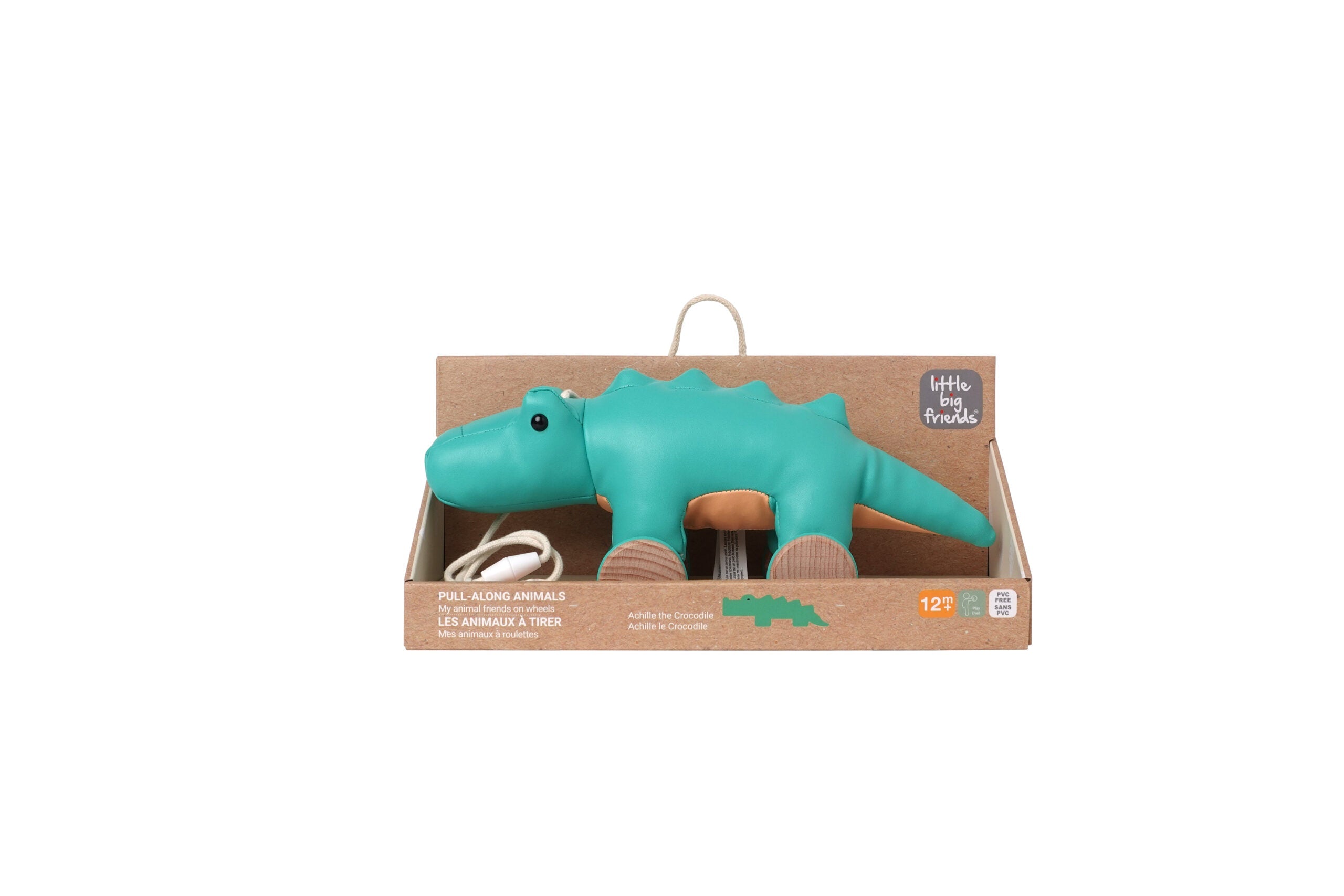 Little Big Friends Pull Along Animal Toy – Achille the Crocodile