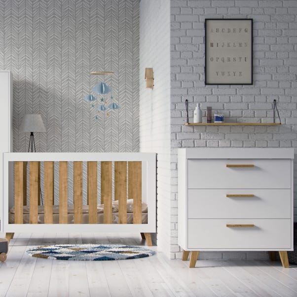 Little Acorns Siriana Dresser - White & Oak