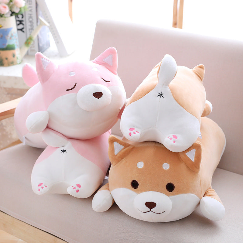 36cm 55cm Cute Fat Shiba Inu Dog Plush Toy Stuffed Soft Kawaii Animal Cartoon Pillow Lovely Gift For Kids Baby Children