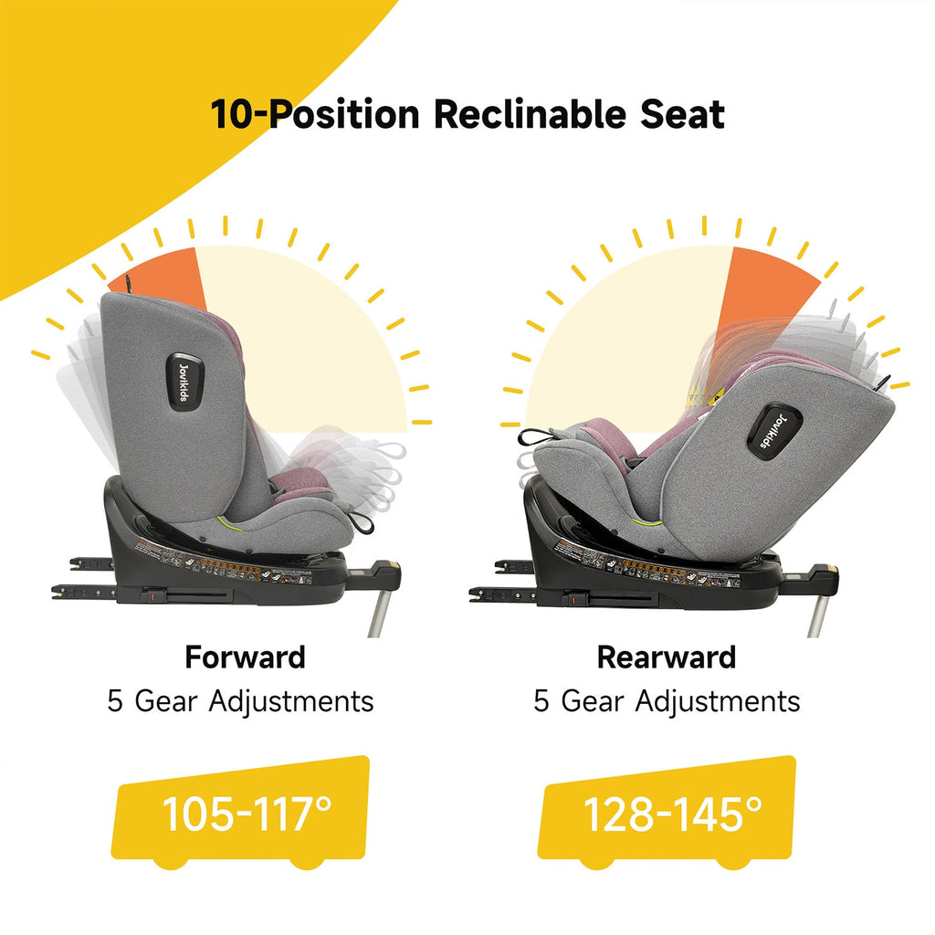 Jovikids Ranger Rotating Car Seat - Pink