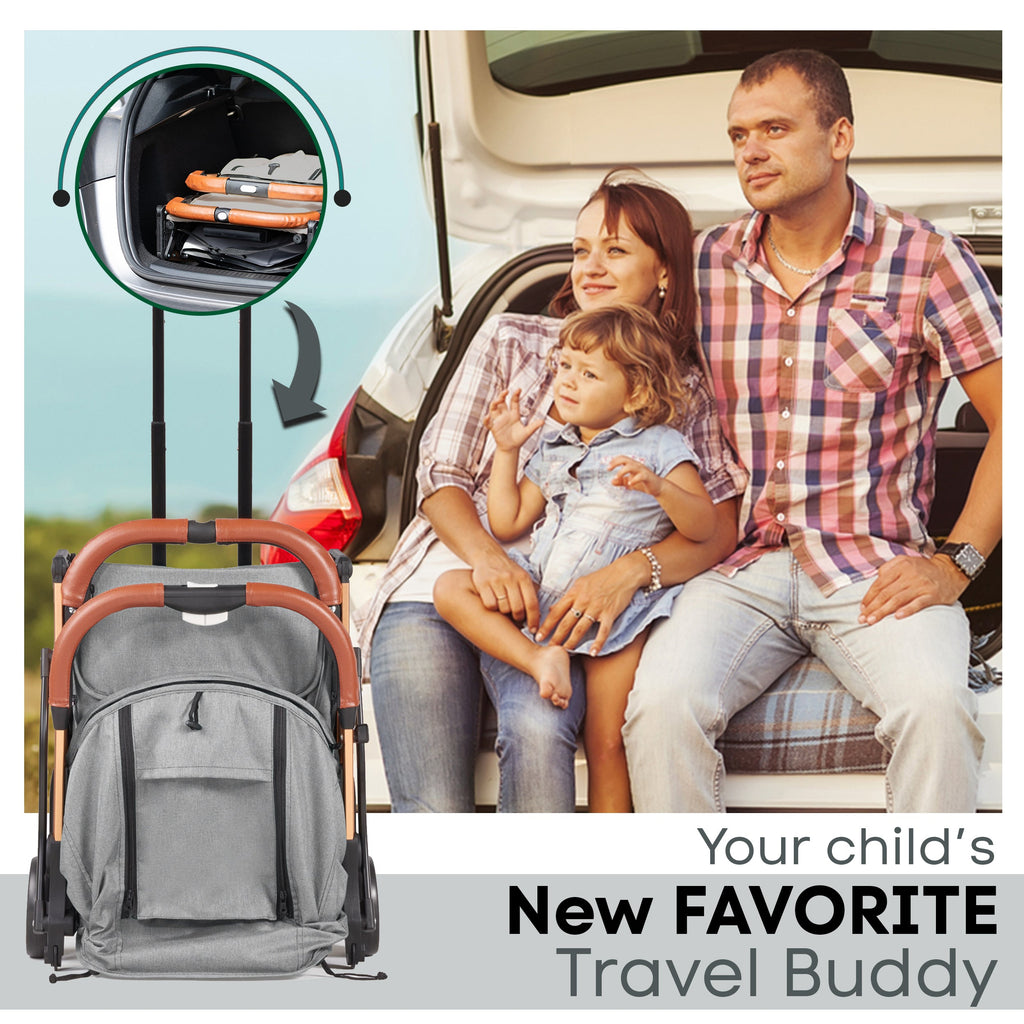 Lejoux Go Baby Travel Stroller Pram Pushchair Buggy