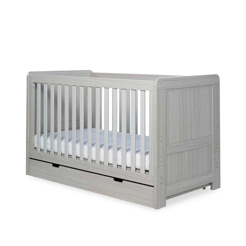 Ickle Bubba Pembrey Furniture Set Under Drawer Ash Grey 3 pcs - Premium Sprung Mattress