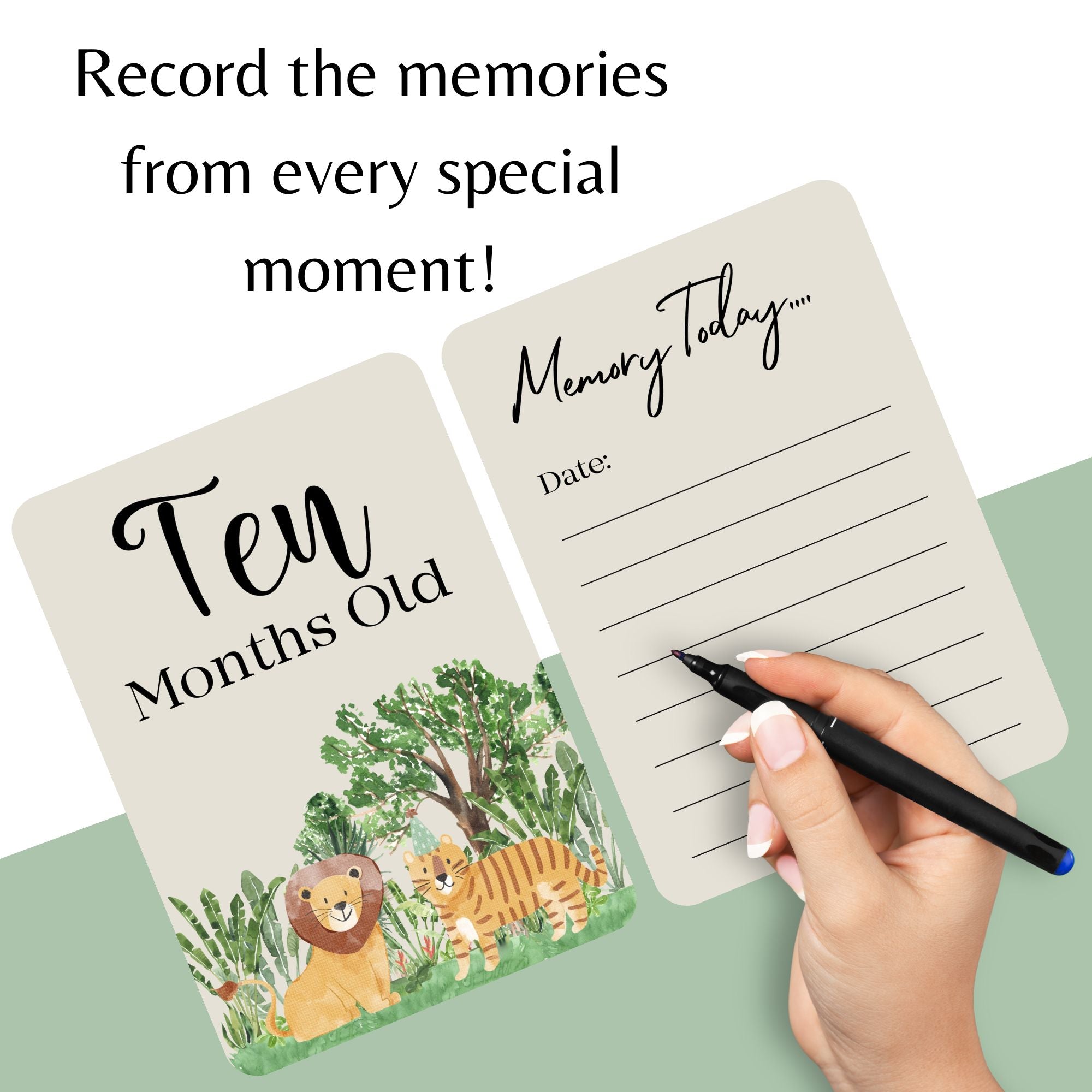 40 Baby Milestone Cards Pack - Milestone Cards