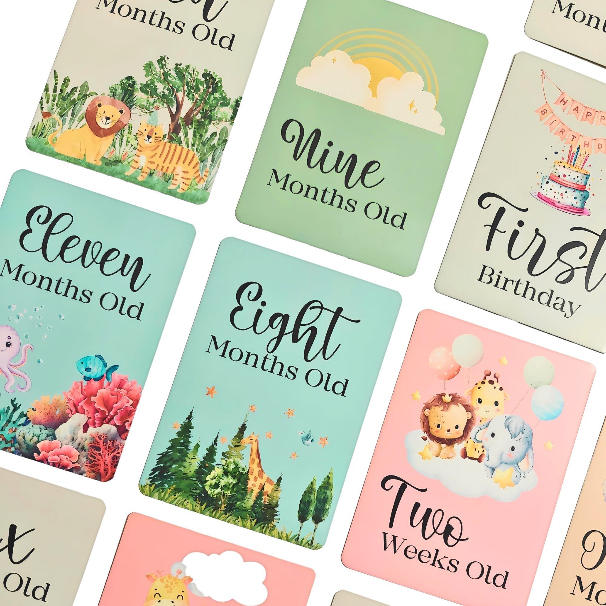 40 Baby Milestone Cards Pack - Milestone Cards