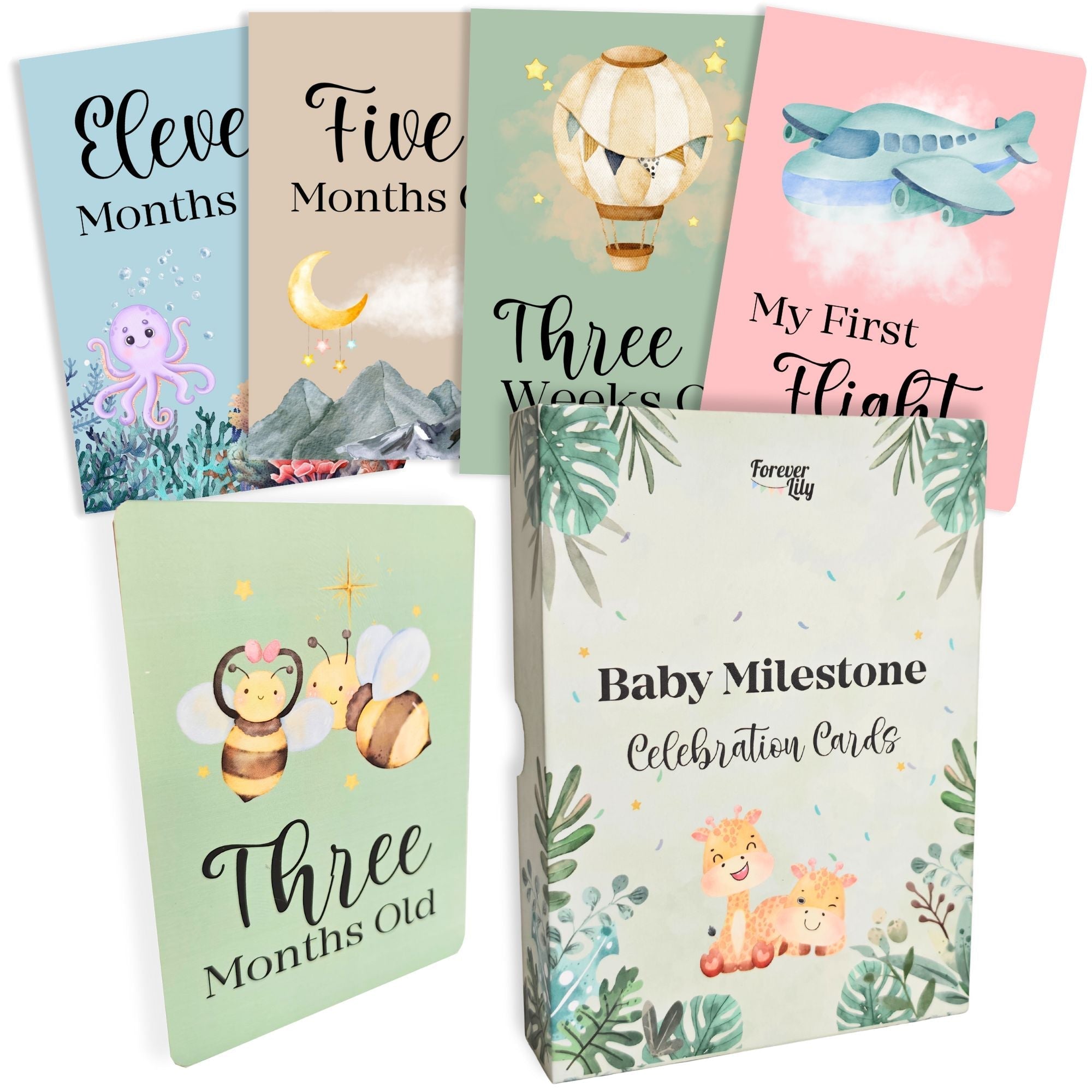 40 Baby Milestone Cards Pack - Milestone Cards