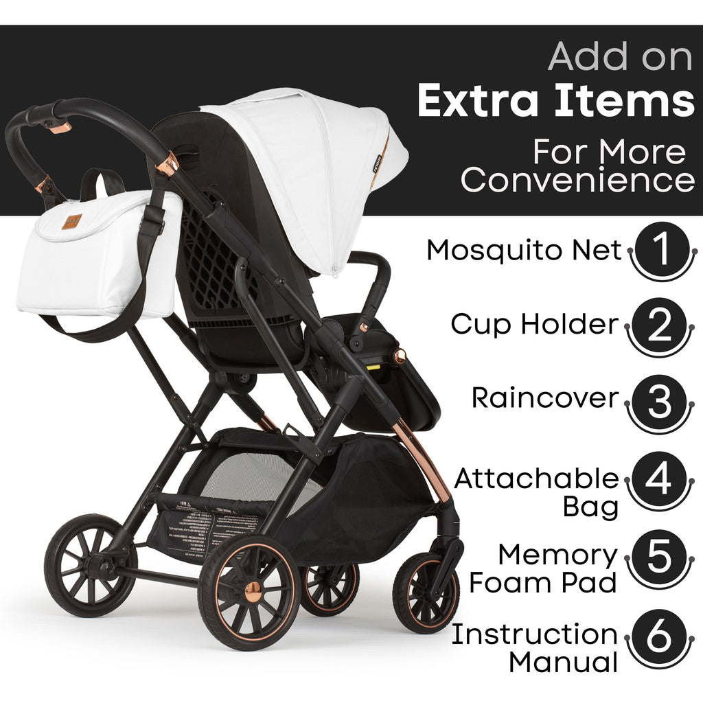 Lejoux+ Baby Pram Stroller Pushchair 0 Months +