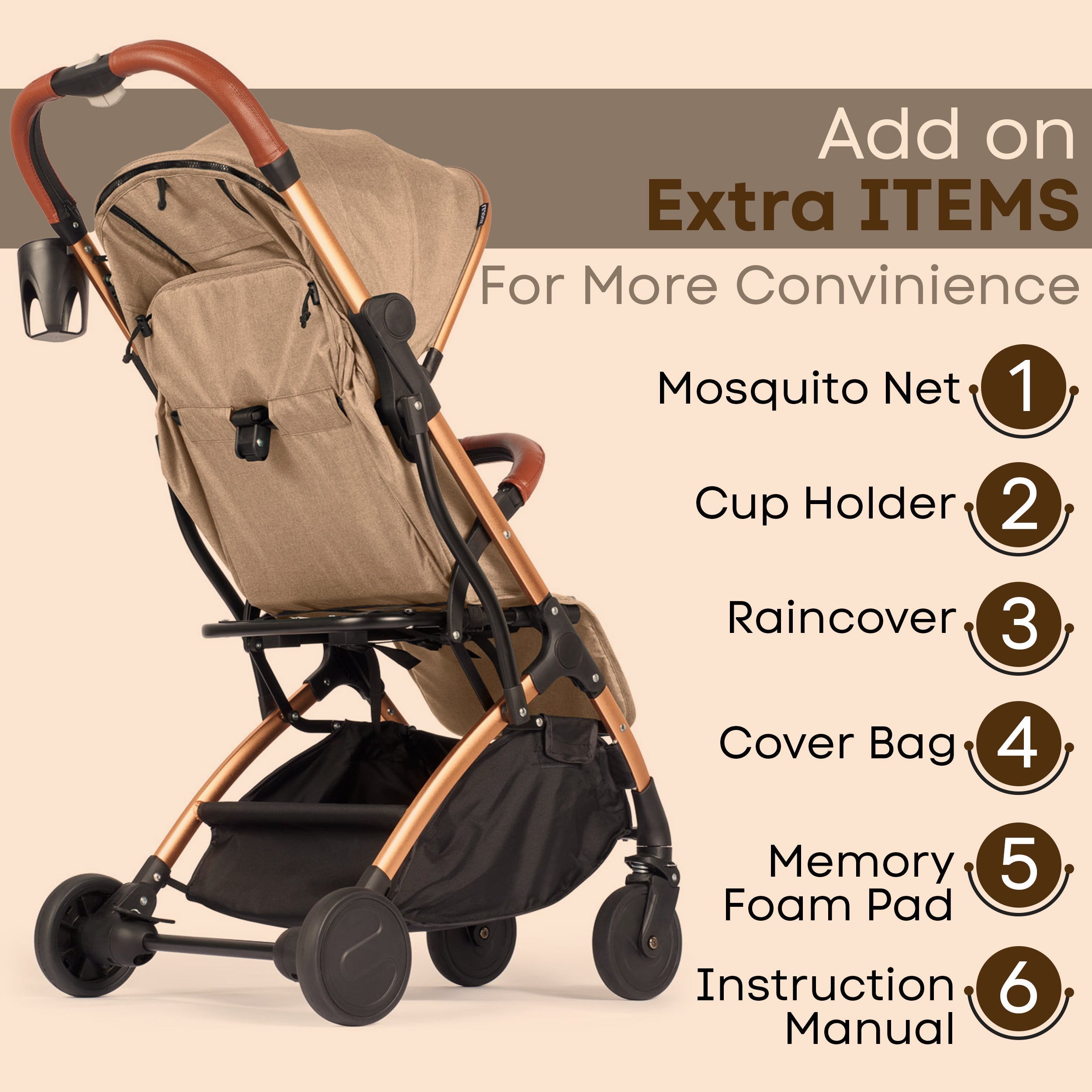 Lejoux Go Baby Travel Stroller Pram Pushchair Buggy