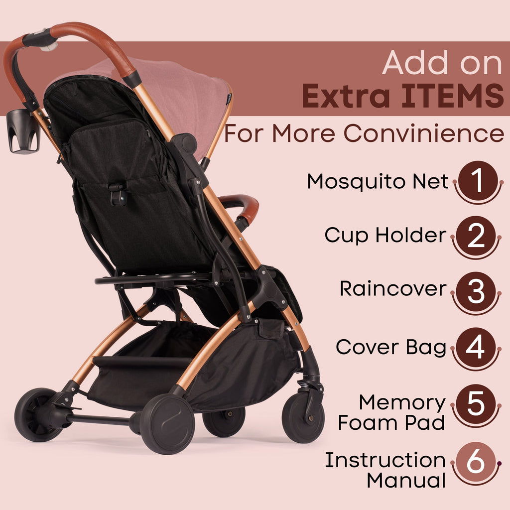 Lejoux Go Baby Travel Stroller Pram Pushchair Buggy