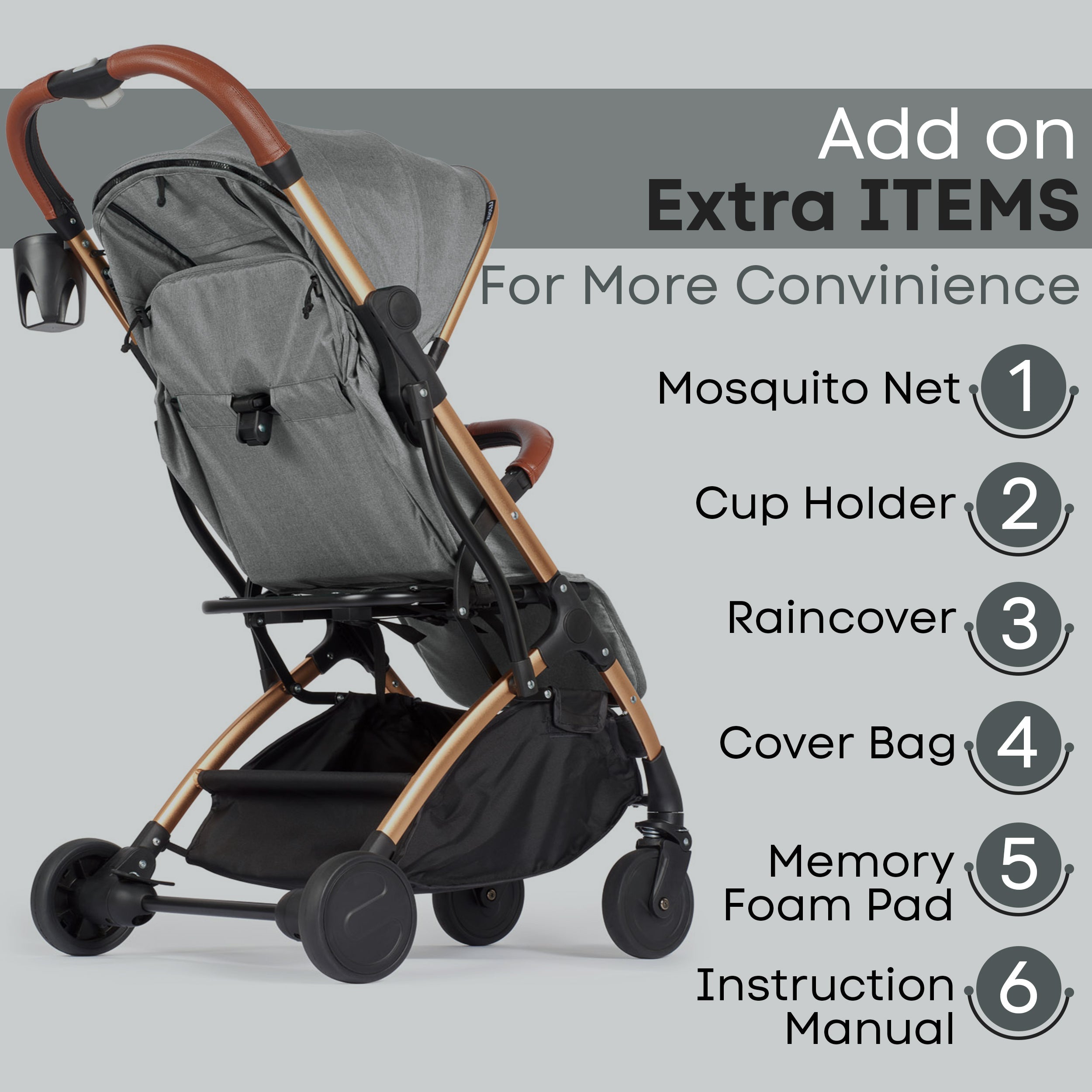Lejoux Go Baby Travel Stroller Pram Pushchair Buggy