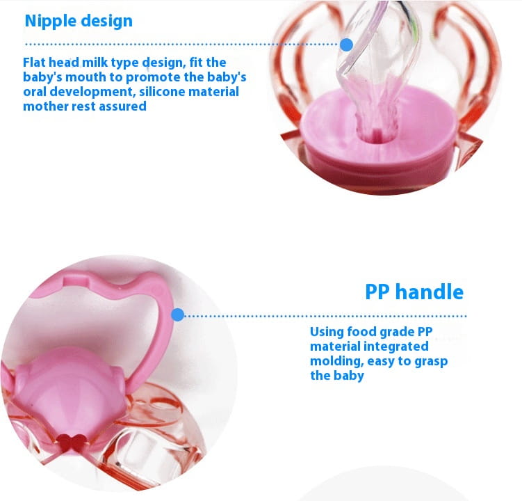 Love baby baby baby new baby pacifier anti automatically closed round head flat hair randomly issued