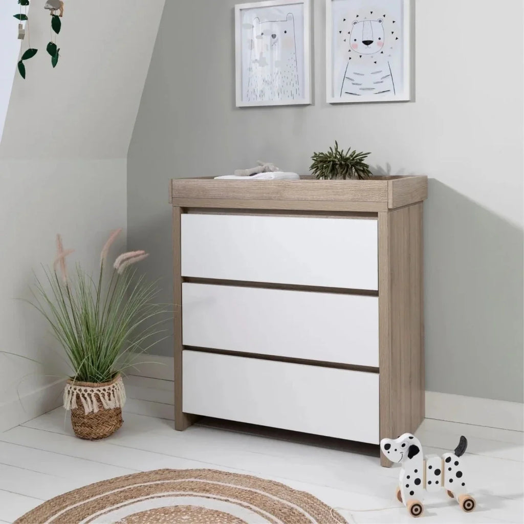 Tutti Bambini Modena Changing Unit - White/Oak