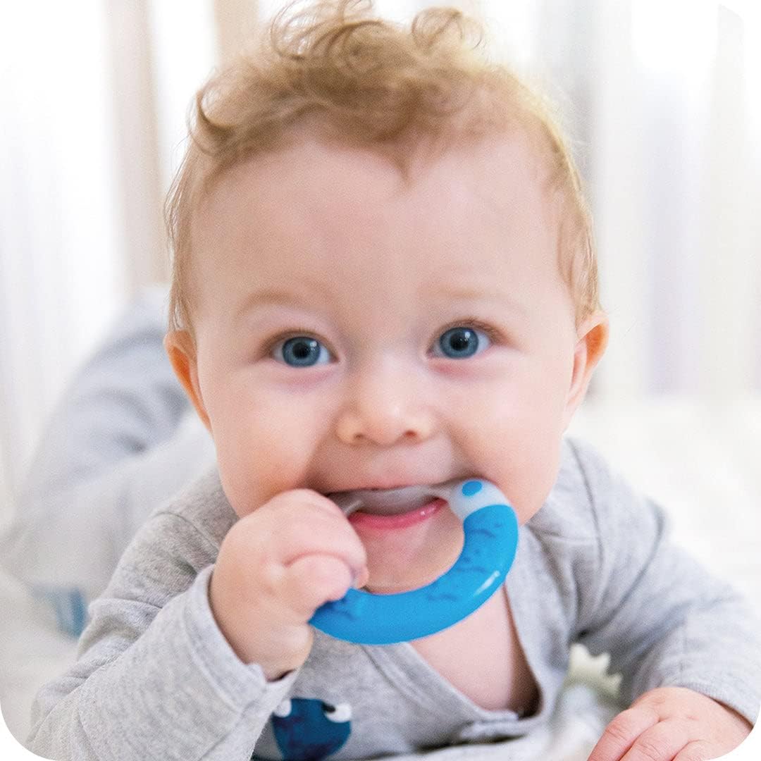 MAM Bite & Brush Teether Ring - Pink