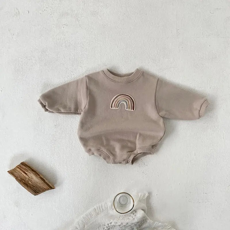 Baby Embroidered Romper & Swaddle Wrap Set