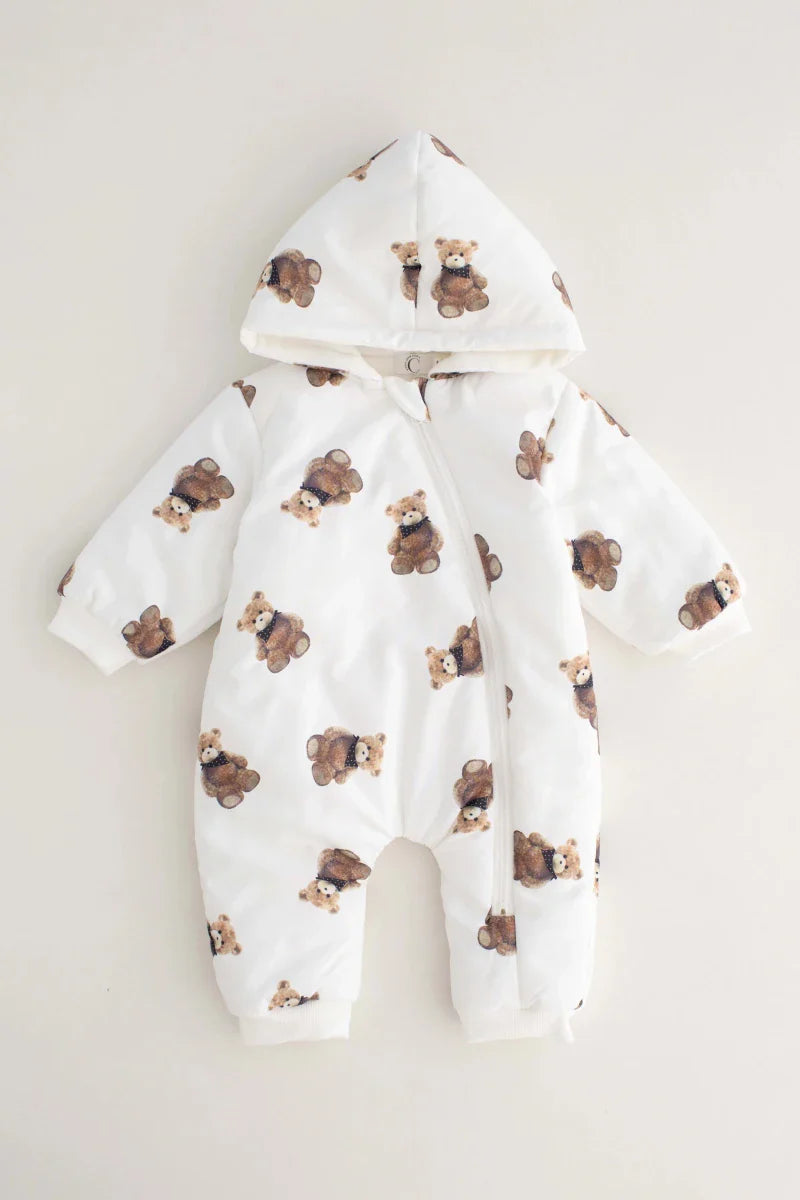 The Bear Puffer Suit with Hood