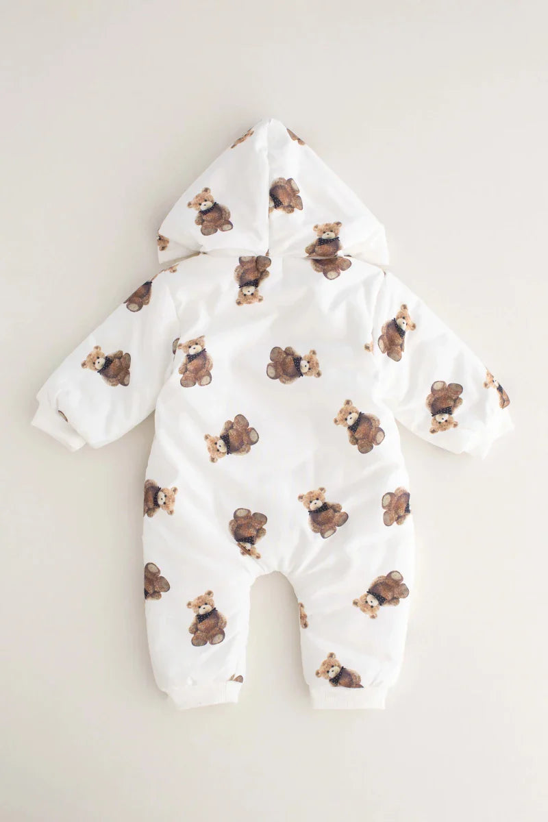 The Bear Puffer Suit with Hood