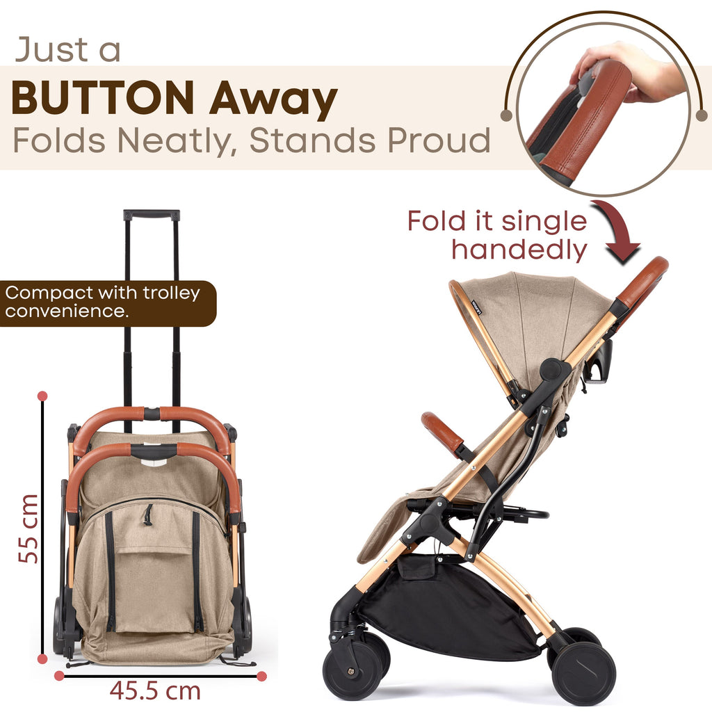 Lejoux Go Baby Travel Stroller Pram Pushchair Buggy