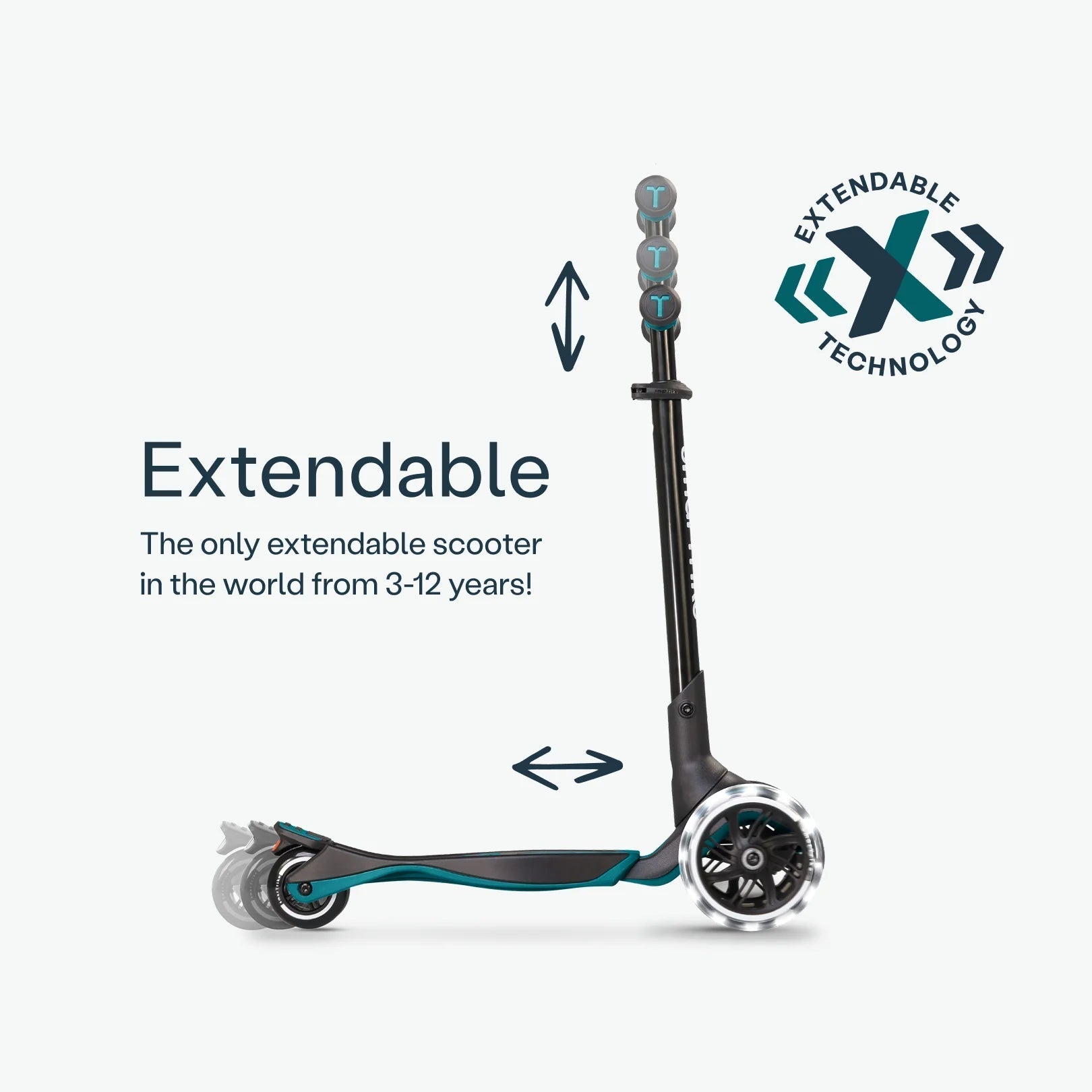 SmarTrike Xtend 4 in 1 Ride on Plus Scooter - Teal